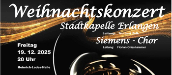 Weihnachtskonzert der Stadtkapelle Erlangen zu Gunsten der Lebenshilfe