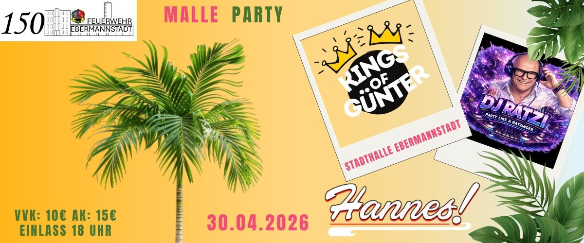 Malle Alarm in der Stadthalle Ebermannstadt