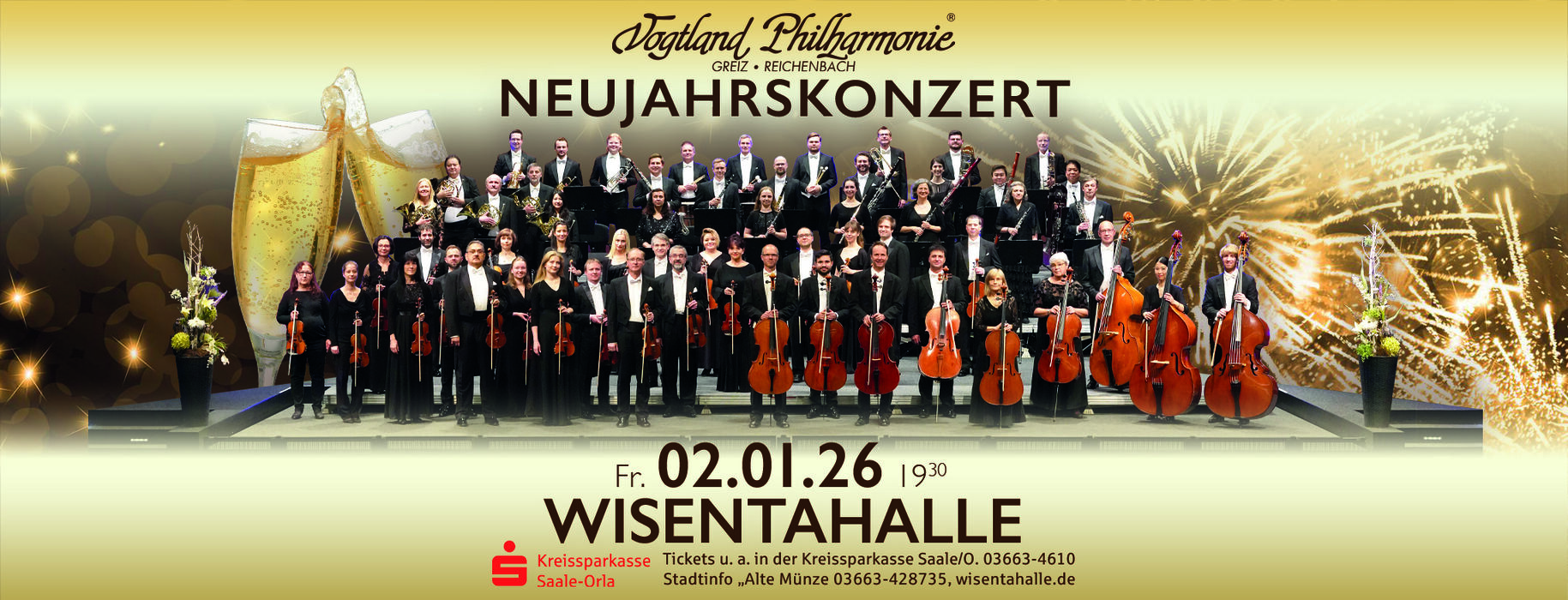 Neujahrskonzert mit der Vogtland Philharmonie Greiz/ Reichenbach